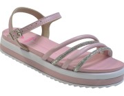 Sandália Infantil Beira Rio Molekinha - Rosa/Branco Atacado