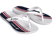 Chinelo Rider Feel Urban - Branco/Branco/Vermelho Atacado