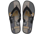 Chinelo Cartago Dakar - Preto/Preto/Cinza Atacado