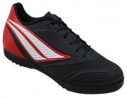 Chuteira Society Penalty Garra Y-1 - Preto/Branco/Vermelho Atacado