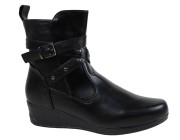Bota Anabela Cano Curto Mooncity - Preto Atacado