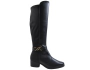 Bota Cano Alto Beira Rio Moleca - Preto Atacado