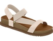 Sandália Beira Rio - Creme Atacado