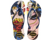 Chinelo Havaianas Slim Wonder Woman - Vermelho/Marinho Atacado