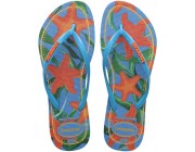 Chinelo Havaianas Slim Tropical - Turquesa Atacado