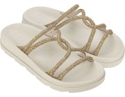 Chinelo Zaxy Bright - Dourado/Off White Atacado