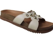 Chinelo Birken Beira Rio - Creme Atacado