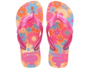 Chinelo Havaianas Kids Flores - Pêssego Atacado