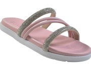 Chinelo Beira Rio Molekinha - Cristal/Rosa Atacado