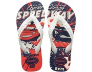Chinelo Infantil Havaianas Kids Cars - Branco Atacado